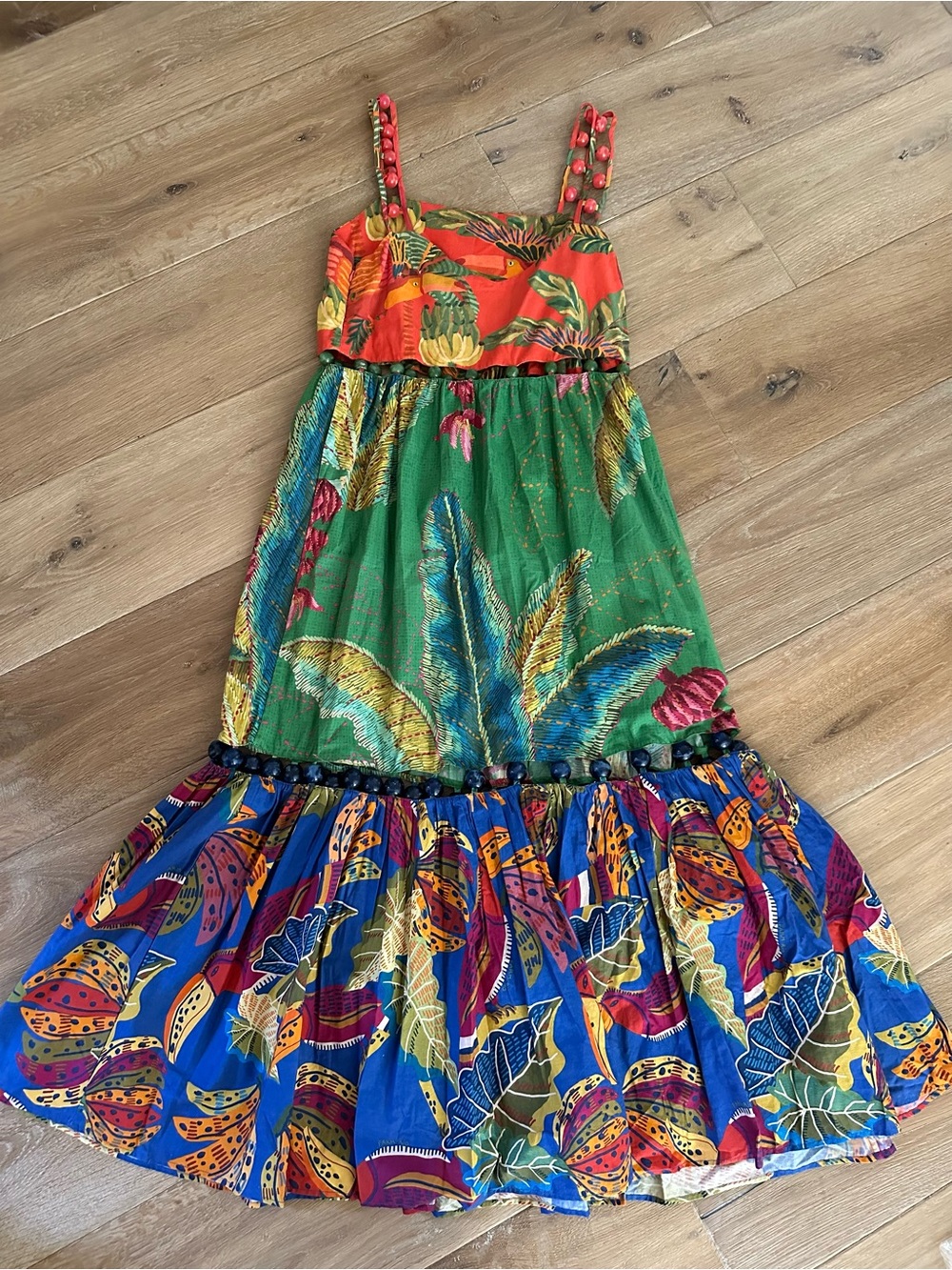 New without Tags Farm Rio Mixed Print Maxi Dress - Picture 4 of 11